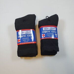 Dr Sol Diabetic Socks Women Size 9 - 11 NWT 2 Pack Blood Circulation Comfort